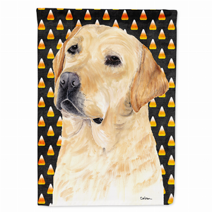 Candy Corn Halloween Dog Portrait Flag Garden Size - 705332062213