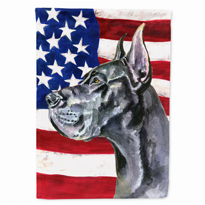 USA American Flag with Dog Flag Garden Size - 638508064738