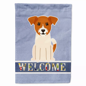 Jack Russell Terrier Welcome Flag Garden Size - 638508006097