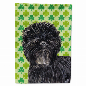 St. Patrick's Day Shamrock Dog Portrait Flag Garden Size - 705332064675