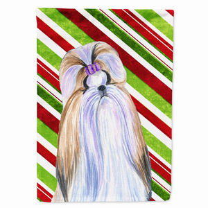 Candy Cane Holiday Christmas Dog Flag Garden Size - 705332068420