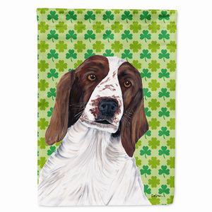 St. Patrick's Day Shamrock Dog Portrait Flag Garden Size - 705332062817