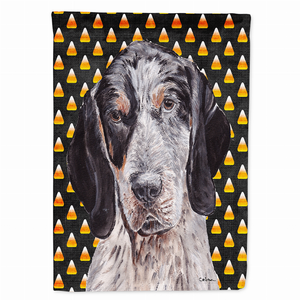 Candy Corn Halloween Dog Portrait Flag Garden Size - 615872808786