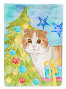 Christmas Presents Cat Art Flag Canvas - 194030043752