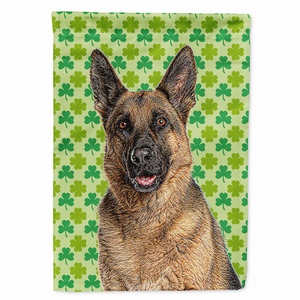 St. Patrick's Day Shamrock Dog Portrait Flag Garden Size - 615872864393