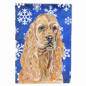 Winter Snowflakes Holiday Dog Flag Garden Size - 615872783298
