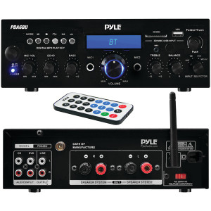 200-Watt Bluetooth(R) Stereo Amp Receiver with USB & SD(TM) Card Readers - 068888762410 200-Watt Bluetooth(R) Stereo Amp Receiver with USB & SD(TM) Card Readers - 068888762410