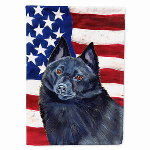 USA American Flag with Dog Flag Garden Size - 705332045469