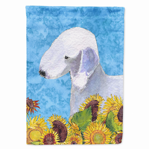 Dog in Summer Flowers Flag Garden Size - 705332049177