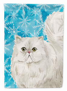 Winter Snowflake Cat Art Flag Canvas - 194030043578