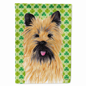St. Patrick's Day Shamrock Dog Portrait Flag Garden Size - 705332062763