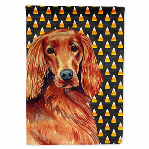 Candy Corn Halloween Dog Portrait Flag Garden Size - 705332062503