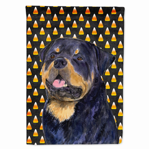Candy Corn Halloween Dog Portrait Flag Garden Size - 705332062046