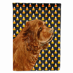 Candy Corn Halloween Dog Portrait Flag Garden Size - 705332061902