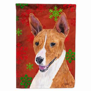 Red and Green Snowflakes Holiday Christmas Dog Flag Garden Size - 705332068277