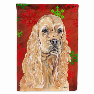 Red and Green Snowflakes Holiday Christmas Dog Flag Garden Size - 615872782178