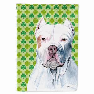 St. Patrick's Day Shamrock Dog Portrait Flag Garden Size - 705332062824