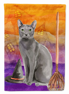 Halloween Cat Art Flag Canvas - 194030044285