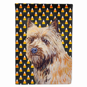 Candy Corn Halloween Dog Portrait Flag Garden Size - 705332062275