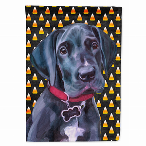 Candy Corn Halloween Dog Portrait Flag Garden Size - 638508064813