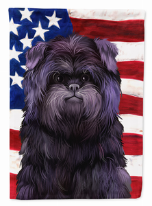 American Flag with Dog Artwork Flag Garden Size - 194030221518