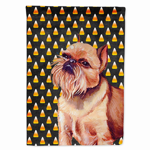 Candy Corn Halloween Dog Portrait Flag Garden Size - 705332062176