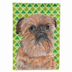 Dog Lucky Shamrock St. Patrick's Day Flag Garden Size - 615872781072