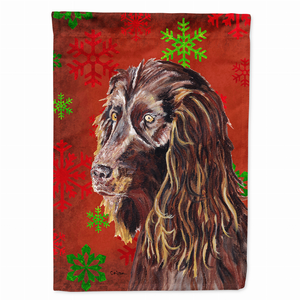 Red and Green Snowflakes Holiday Christmas Dog Flag Garden Size - 615872782215