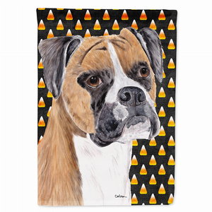 Candy Corn Halloween Dog Portrait Flag Garden Size - 615872777723