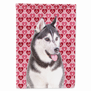 Hearts Love and Valentine's Day Dog Portrait Flag Garden Size - 615872864270