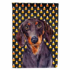 Candy Corn Halloween Dog Portrait Flag Garden Size - 705332062169