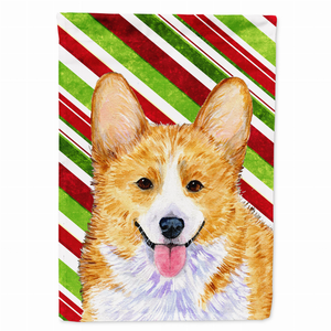 Candy Cane Holiday Christmas Dog Flag Garden Size - 705332068635