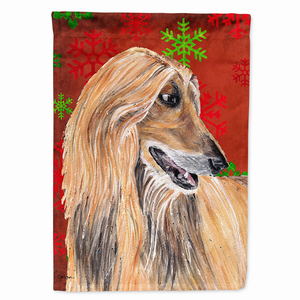Red and Green Snowflakes Holiday Christmas Dog Flag Garden Size - 615872834402