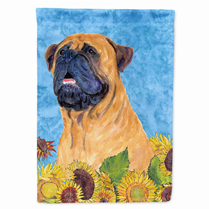 Dog in Summer Flowers Flag Garden Size - 705332049542