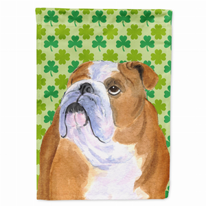 St. Patrick's Day Shamrock Dog Portrait Flag Garden Size - 705332064873
