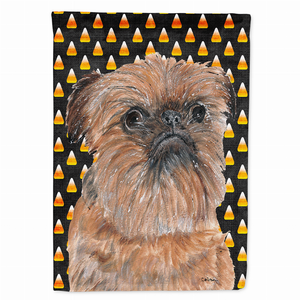 Candy Corn Halloween Dog Portrait Flag Garden Size - 615872777716