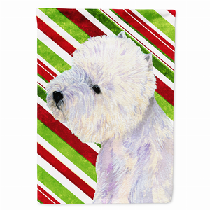 Candy Cane Holiday Christmas Dog Flag Garden Size - 705332071093