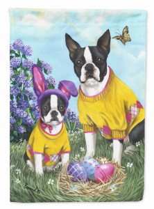 Easter Dog Art Flag Canvas - 194030367216