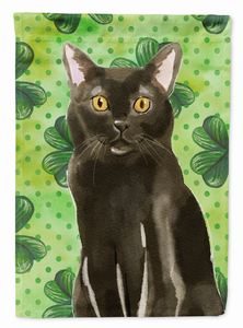 Shamrock Cat Art Flag Canvas - 194030043097