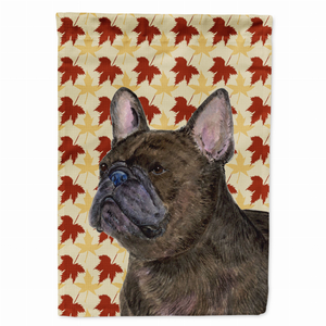 Fall Leaves with Dog Portrait Flag Garden Size - 705332063913