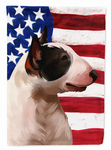 American Flag with Dog Artwork Flag Garden Size - 194030222355