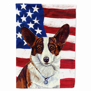 USA American Flag with Dog Flag Garden Size - 638508064769