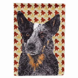 Fall Leaves with Dog Portrait Flag Garden Size - 705332063364