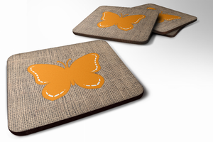 Burlap/Insects Foam Coaster - 705332171755