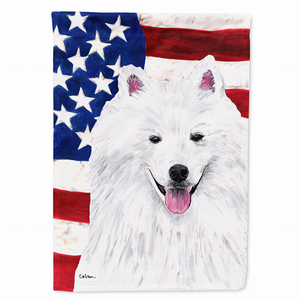 USA American Flag with Dog Flag Garden Size - 705332046824