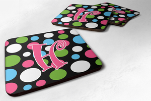 Letter Monogram - Foam Coaster Set of 4 - 705332159814