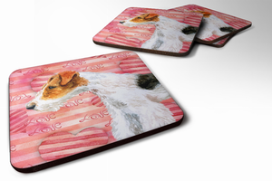 Love Design with Dog Foam Coaster Set of 4 - 652259211692
