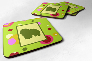 Dog Silhouette Foam Coaster Set of 4 - 705332160896