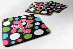 Letter Monogram - Foam Coaster Set of 4 - 705332159890