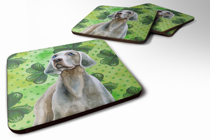 St Patrick's Design with Dog Foam Coaster Set of 4 - 652259212804
